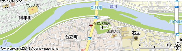 高知県高知市石立町77周辺の地図
