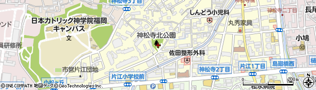 神松寺北公園周辺の地図