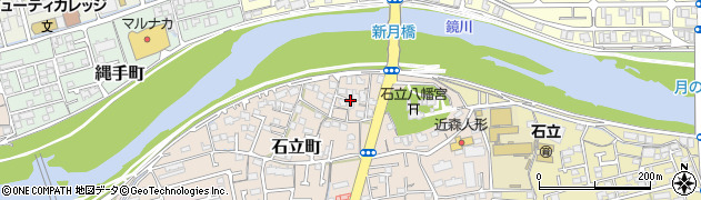 高知県高知市石立町124周辺の地図