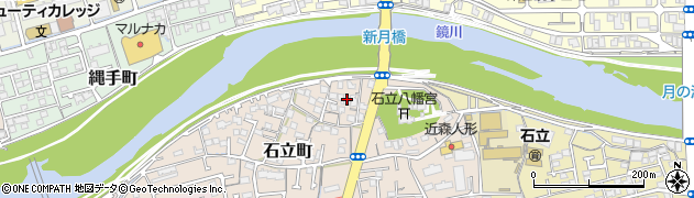 高知県高知市石立町128周辺の地図