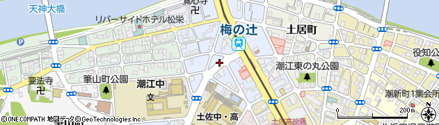 高知県高知市梅ノ辻14周辺の地図