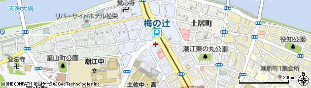 ふたごやクリーニング梅ノ辻店周辺の地図