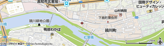 高知県高知市鏡川町105周辺の地図