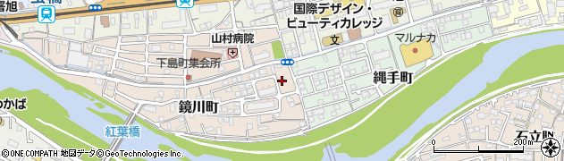 高知県高知市鏡川町27周辺の地図