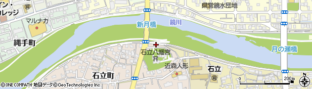 高知県高知市石立町55周辺の地図