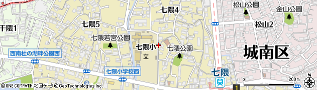 福岡市公民館　七隈公民館周辺の地図