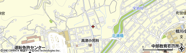 高知県いの町（吾川郡）枝川周辺の地図