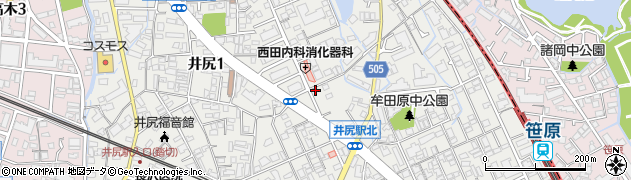 ニック調剤薬局井尻店周辺の地図