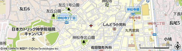 神松寺1号公園周辺の地図