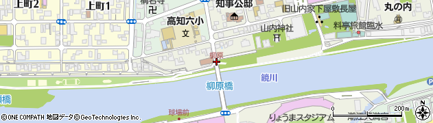 柳原周辺の地図