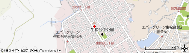 福岡県福岡市西区生松台周辺の地図