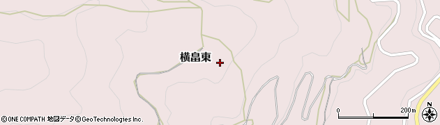 高知県越知町（高岡郡）横畠東周辺の地図
