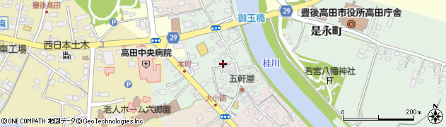 大分県豊後高田市本町周辺の地図