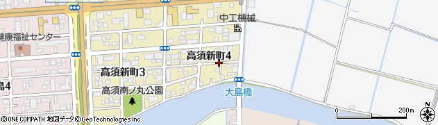 高知県高知市高須新町4丁目周辺の地図