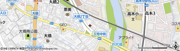 福岡県福岡市南区大橋2丁目27周辺の地図