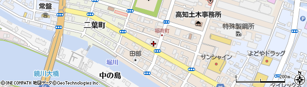 ファミリーマート高知稲荷町店周辺の地図