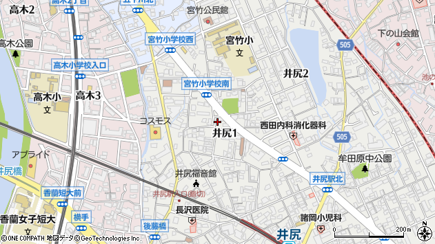 〒811-1302 福岡県福岡市南区井尻の地図