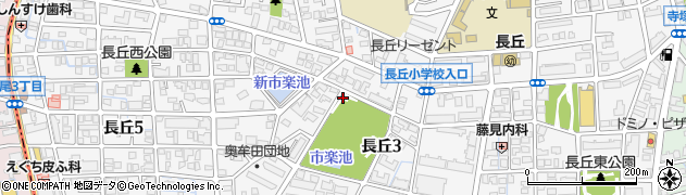 福岡県福岡市南区長丘周辺の地図