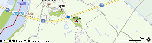 万徳寺周辺の地図