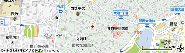 寺塚南公園周辺の地図