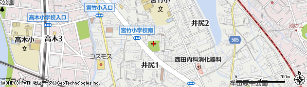 宮竹公園周辺の地図