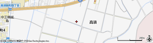 高知県高知市高須周辺の地図
