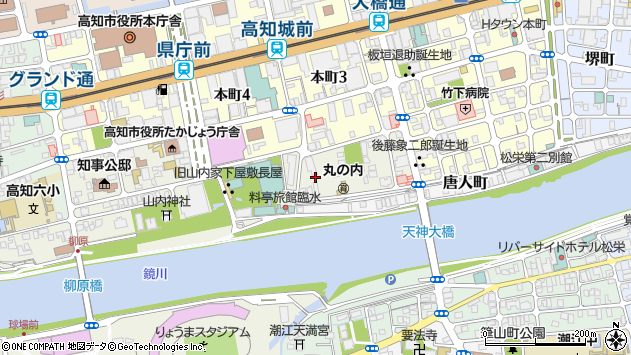 〒780-0862 高知県高知市鷹匠町の地図