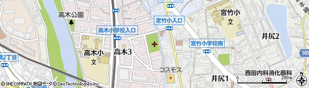 高木東公園周辺の地図
