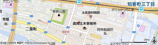 高知県高知市稲荷町周辺の地図