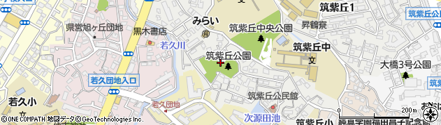 福岡県福岡市南区筑紫丘2丁目周辺の地図