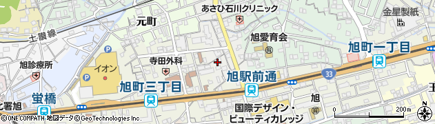 高知県高知市旭駅前町29周辺の地図