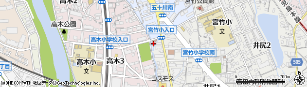 福岡高木郵便局 ＡＴＭ周辺の地図