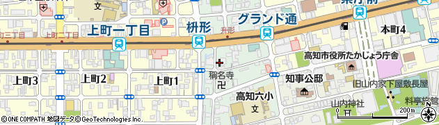 高知県高知市升形周辺の地図