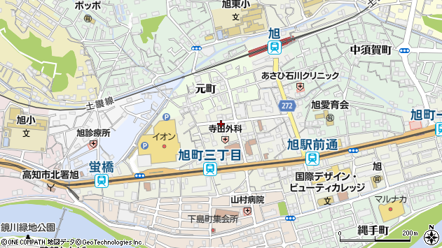 〒780-0942 高知県高知市南元町の地図