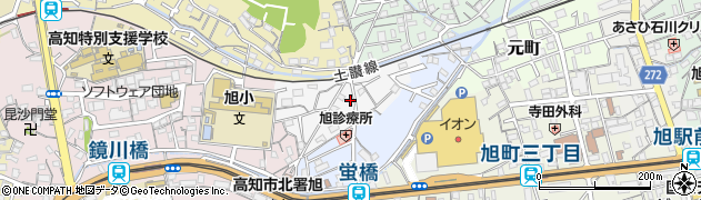 高知県高知市水源町周辺の地図