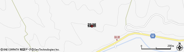 福岡県豊前市篠瀬周辺の地図