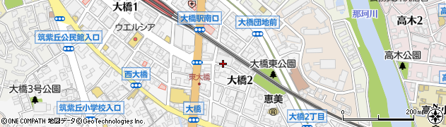 新生堂薬局　大橋店周辺の地図