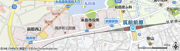 福岡県糸島市周辺の地図