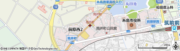 筒井町周辺の地図