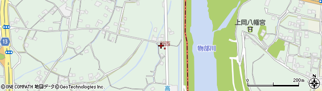 高知県南国市物部986周辺の地図
