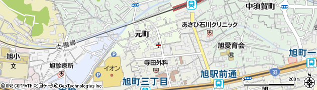 高知県高知市元町13周辺の地図
