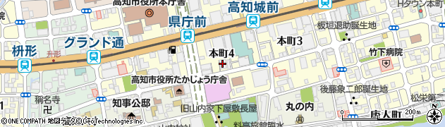 高知県銀行協会（一般社団法人）周辺の地図