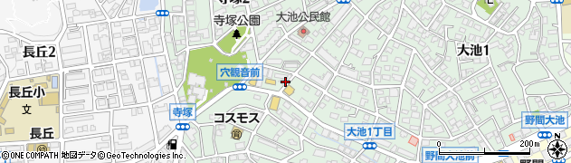 まるつね青果寺塚支店周辺の地図