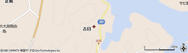 金目宍喰浦線周辺の地図