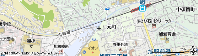高知県高知市元町66周辺の地図