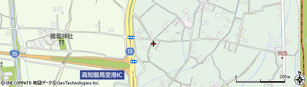 高知県南国市物部1314周辺の地図