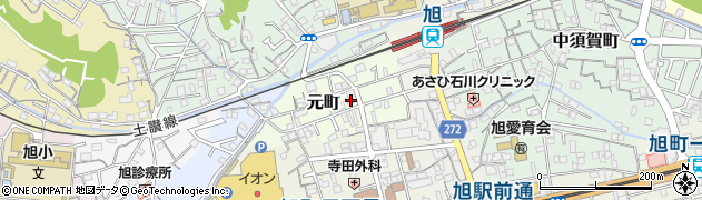 高知県高知市元町41周辺の地図