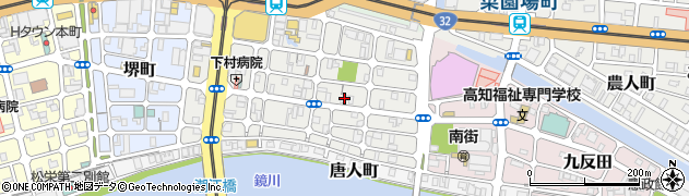 美ＪＩＮ館ＣＬＵＢ高知周辺の地図