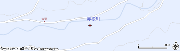 赤松川周辺の地図