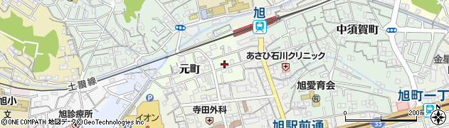 高知県高知市元町44周辺の地図